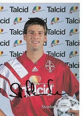 Stephan Hanke Bayer Leverkusen 1993-94 Autogrammkarte + A40225