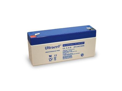 Akku Accu Ultracell UL3.4-6 UL 3,4-6 6V 3,4Ah AGM Blei Batterie wie 3,2Ah