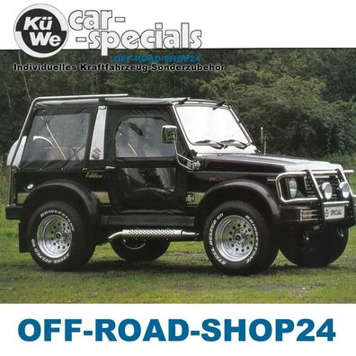 STAHL-Felgen 6x15 ET0 DOTZ Dakar Schwarz SUZUKI SJ410/413 Samurai Typ: SJ