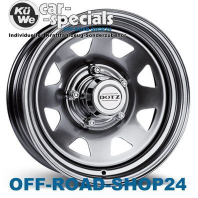 STAHL-Felgen 7x16 ET13 DOTZ Dakar Silber NISSAN Patrol GR "PREISVORTEIL" ABE