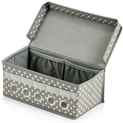 Zeller Geschenkband-Box Aufbewahrungsbox Polyester 29 x 15 x 12 cm