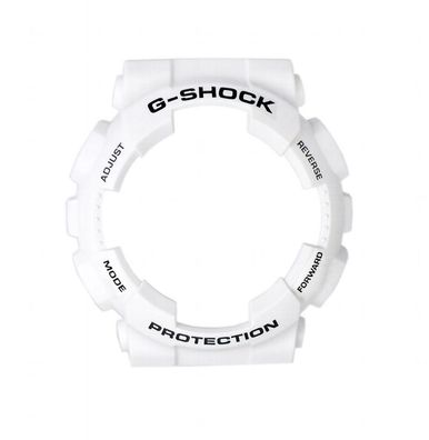 Casio Bezel | G-Shock GA-100 Ersatzteil Lünette weiß/ schwarzer Schrift