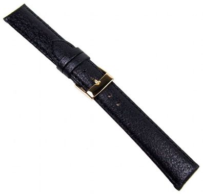 Econ Ersatzband Uhrenarmband Leder schwarz 20730G
