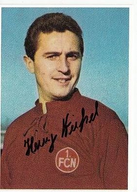 Heinz Kreißel 1. FC Nürnberg 60er Jahre Autogrammkarte Original Signiert