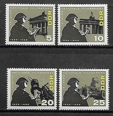 DDR postfrisch Michel-Nummer 1161-1164