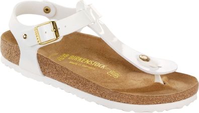 Birkenstock Zehensteg Sandale Kairo Studs BF weiß Lack Gr. 35 - 43 - 147251