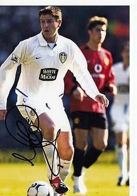 Michael Bridges Leeds United TOP FOTO Original Signiert + A40761
