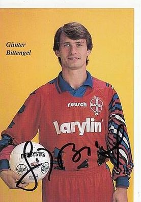 Günter Bittengel Bayer Uerdingen 1994-95 Autogrammkarte + A40834
