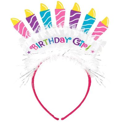 Tiara Haarband Kopfbedeckung Haarreif Birthday Girl Kuchen Cake Party Geburtstag