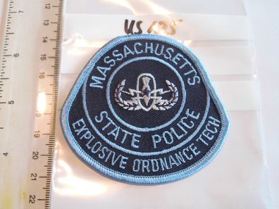 Polizei Abzeichen USA State Police Massachusetts Explosive Ordonance Tech (us125)