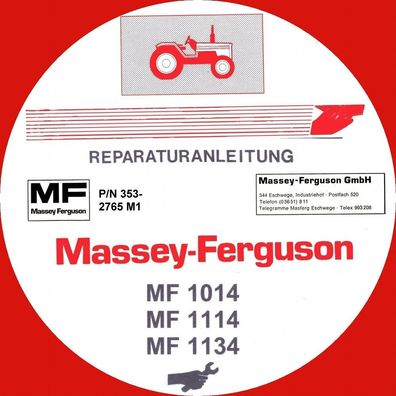 Reparaturleitfaden Massey Ferguson MF 1014 MF 1114 MF 1134