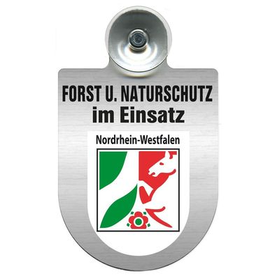 Einsatzschild mit Saugnapf Forst u. Naturschutz im Einsatz 393813 Region Nordrhein-W