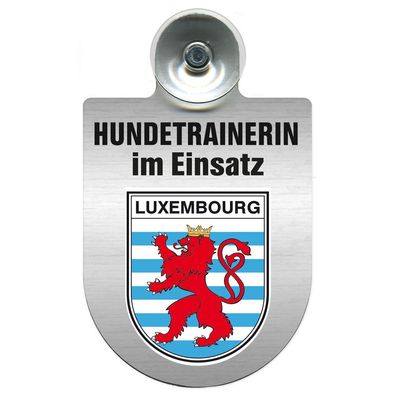 Einsatzschild mit Saugnapf Hundetrainerin im Einsatz 309379/1 Region Luxembourg