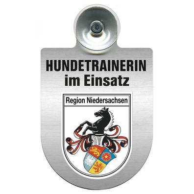 Einsatzschild mit Saugnapf Hundetrainerin im Einsatz 309379/1 Region Niedersachsen