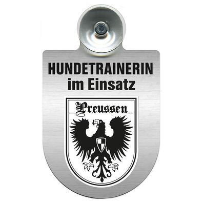 Einsatzschild mit Saugnapf Hundetrainerin im Einsatz 309379/1 Region Preussen