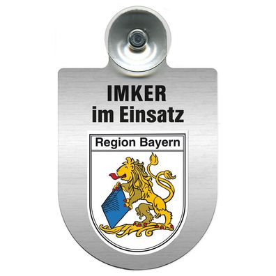 Einsatzschild mit Saugnapf Imker im Einsatz 309382 Region Bayern