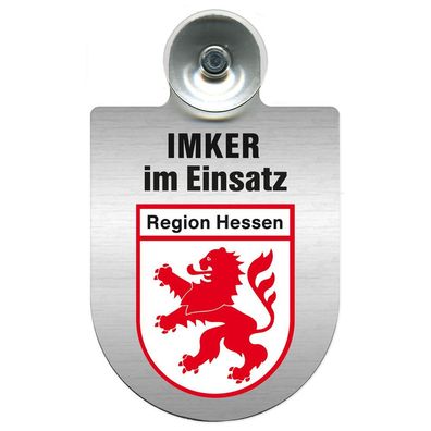 Einsatzschild mit Saugnapf Imker im Einsatz 309382 Region Hessen