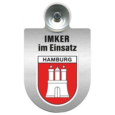 Einsatzschild mit Saugnapf Imker im Einsatz 309382 Region Hamburg