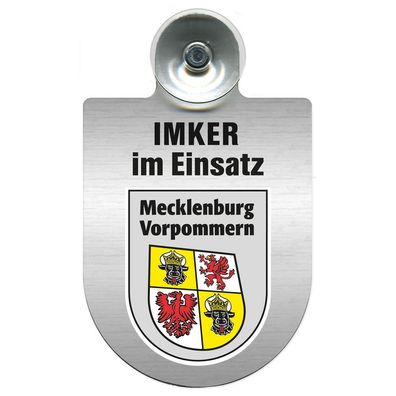 Einsatzschild mit Saugnapf Imker im Einsatz 309382 Region Mecklenburg-Vorpommern