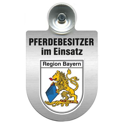 Einsatzschild mit Saugnapf Pferdebesitzer im Einsatz 393830 Region Bayern