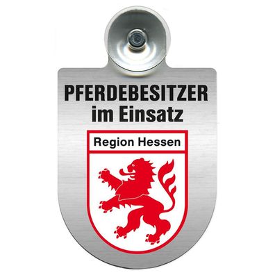 Einsatzschild mit Saugnapf Pferdebesitzer im Einsatz 393830 Region Hessen