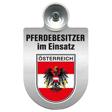 Einsatzschild mit Saugnapf Pferdebesitzer im Einsatz 393830 Region Österreich