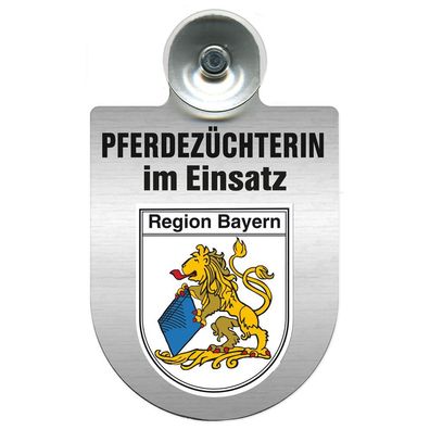 Einsatzschild mit Saugnapf Pferdezüchterin im Einsatz 393832 Region Bayern