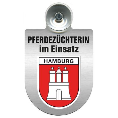 Einsatzschild mit Saugnapf Pferdezüchterin im Einsatz 393832 Region Hamburg