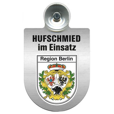 Einsatzschild Windschutzscheibe incl. Saugnapf - Hufschmied im Einsatz - 309391-14 -
