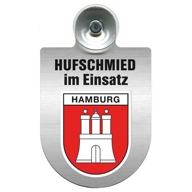 Einsatzschild Windschutzscheibe incl. Saugnapf - Hufschmied im Einsatz - 309391-15 -