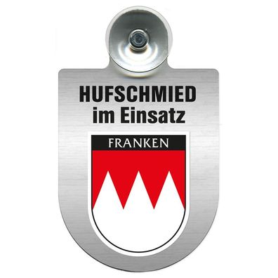 Einsatzschild Windschutzscheibe incl. Saugnapf - Hufschmied im Einsatz - 309391-18 -