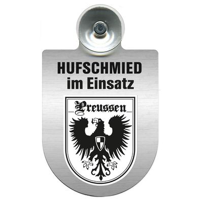 Einsatzschild Windschutzscheibe incl. Saugnapf - Hufschmied im Einsatz - 309391-19 -