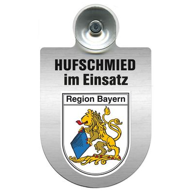 Einsatzschild Windschutzscheibe incl. Saugnapf - Hufschmied im Einsatz - 309391-2 - R