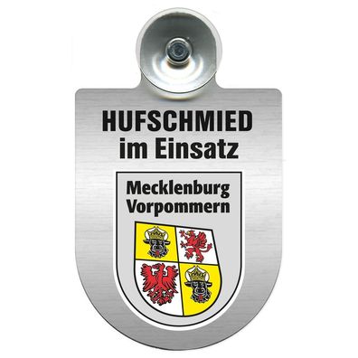 Einsatzschild Windschutzscheibe incl. Saugnapf - Hufschmied im Einsatz - 309391-6 - R