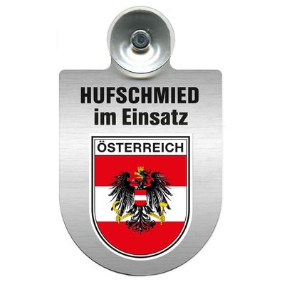 Einsatzschild Windschutzscheibe incl. Saugnapf - Hufschmied im Einsatz - 309391-20 -