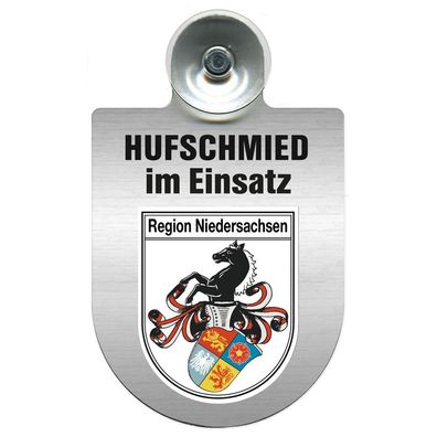 Einsatzschild Windschutzscheibe incl. Saugnapf - Hufschmied im Einsatz - 309391-7 - R