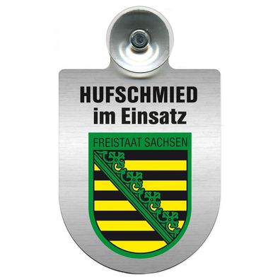 Einsatzschild Windschutzscheibe incl. Saugnapf - Hufschmied im Einsatz - 309391-3 - R