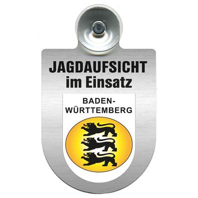 Einsatzschild Windschutzscheibe incl. Saugnapf - Jagdaufsicht im Einsatz - 309370-1 -
