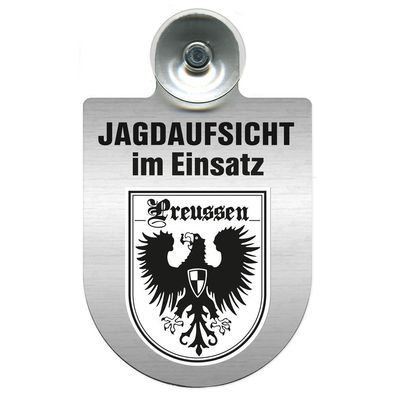 Einsatzschild Windschutzscheibe incl. Saugnapf - Jagdaufsicht im Einsatz - 309370-19