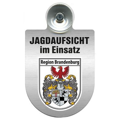 Einsatzschild Windschutzscheibe incl. Saugnapf - Jagdaufsicht im Einsatz - 309370-4 -