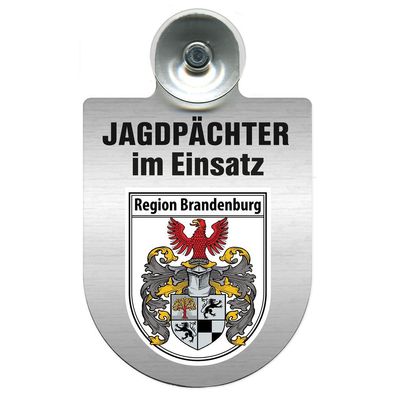 Einsatzschild Windschutzscheibe incl. Saugnapf - Jagdpächter im Einsatz - 09757 - R