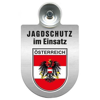 Einsatzschild Windschutzscheibe incl. Saugnapf - Jagdschutz im Einsatz- 309368-20 - R