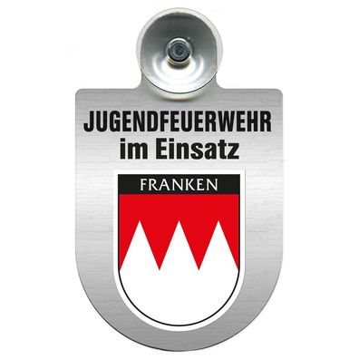 Einsatzschild Windschutzscheibe incl. Saugnapf - Jugendfeuerwehr im Einsatz - 393822