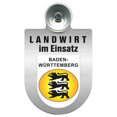 Einsatzschild Windschutzscheibe incl. Saugnapf - Landwirt- im Einsatz - 309369-1 - Re
