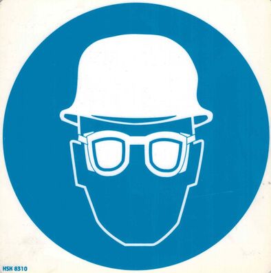Hinweis- Schild - Schutzbrille und Helm - Gr. 20 X 20 cm - 308310