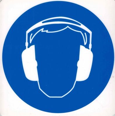Hinweis-Schild - Hörschutz tragen - Gr. 20 X 20 cm - 308302