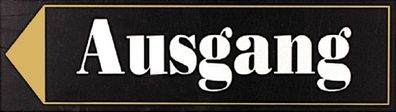 Hinweisschild - Ausgang - 308490 - 30cm x 9cm - Gastronomie Hotel Firma Laden Geschä