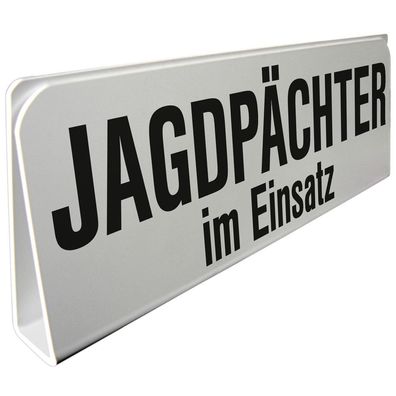 Klemmschild fuer Sonnenblende Auto - Jagdpächter im Einsatz - 309507 Gr. ca. 29,5cm