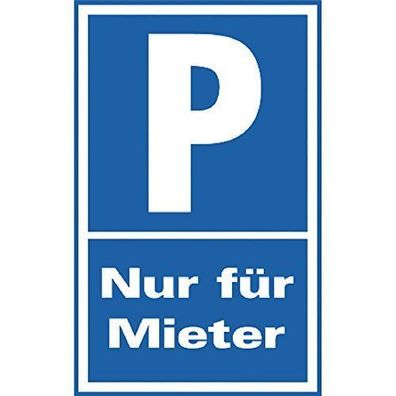Parkplatz-Schilder - PARKEN NUR FÜR MIETER - 308706 - Gr. 40x25cm