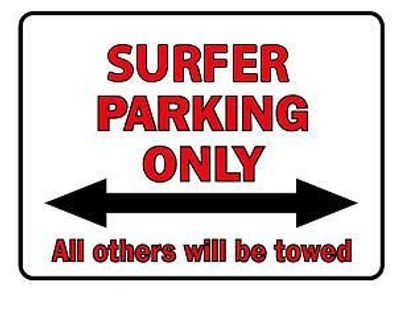 Parkschild - Surfer Parking Only - 308736 - Gr. 40 x 30 cm